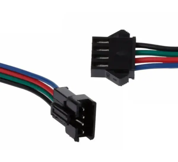 5x Pareja De Conectores Jst Sm 4 Pin Macho Hembra 150mm Baterias Lipo Nimh