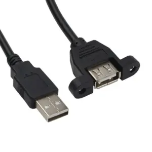 Cable Alargador Usb 30cm Macho Hembra Montaje Panel Extensor