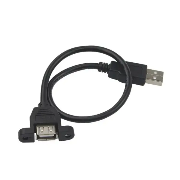 Cable Alargador Usb 30cm Macho Hembra Montaje Panel Extensor - Imagen 2