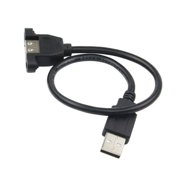 Cable Alargador Usb 30cm Macho Hembra Montaje Panel Extensor - Imagen 3