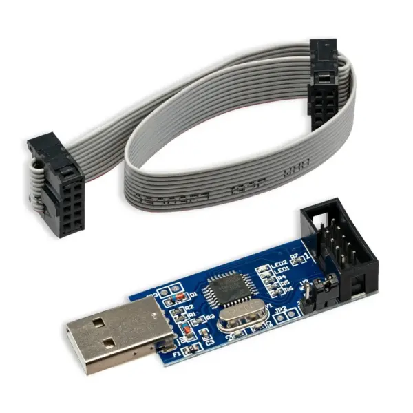 Lc-01 51 Avr Programador, Isp Descarga, Usbasp Downloader Cable De Transferencia - Imagen 2