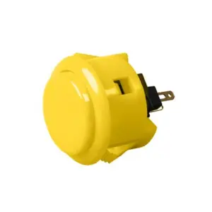 Pulsador Arcade Sanwa Obsf - 30 Original Amarillo Faston Bartop Raspberry