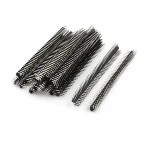 5x Doble TIRA PINES MACHO acodada 1x40 pines negro row male soldar Arduino 40 pines