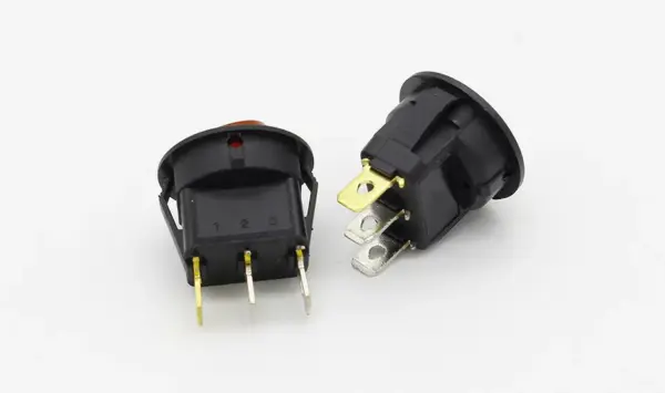 Interruptor On Off Con Luz Rojo Redondo Rectangular 20mm Spst 250v 6a - Imagen 3
