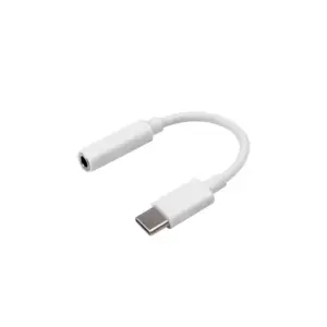 Adaptador Usb Tipo C 3.1 A Jack Hembra 3.5mm Color Blanco