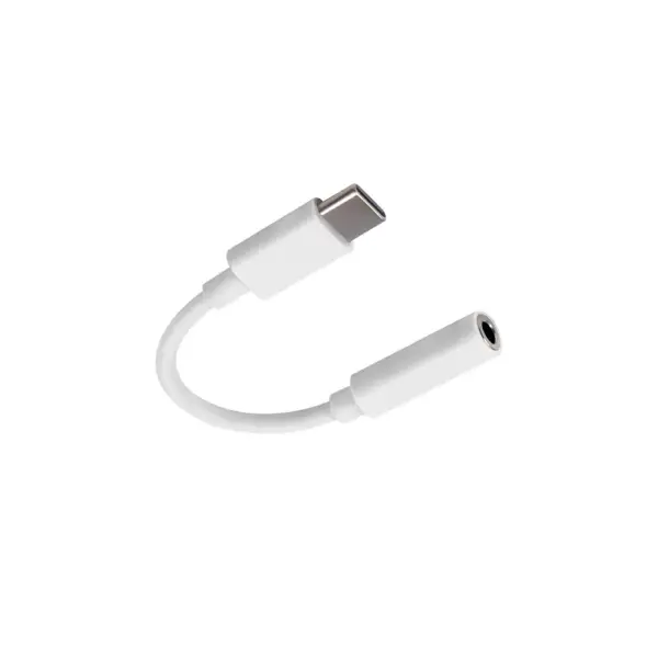 Adaptador Usb Tipo C 3.1 A Jack Hembra 3.5mm Color Blanco - Imagen 2