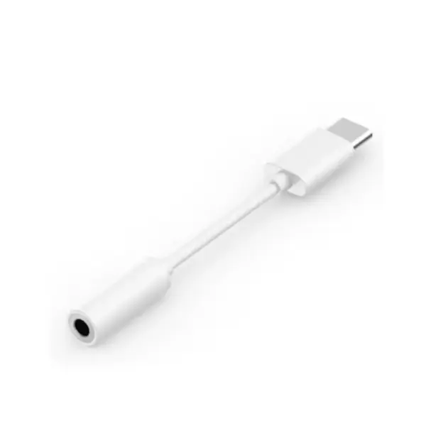 Adaptador Usb Tipo C 3.1 A Jack Hembra 3.5mm Color Blanco - Imagen 3