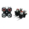 2x Doble conector RCA hembra montaje en panel - Imagen 4