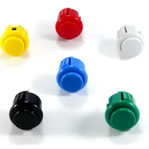 Pulsador Arcade Japones 24 Mm  Style Sanwa Color A Elegir