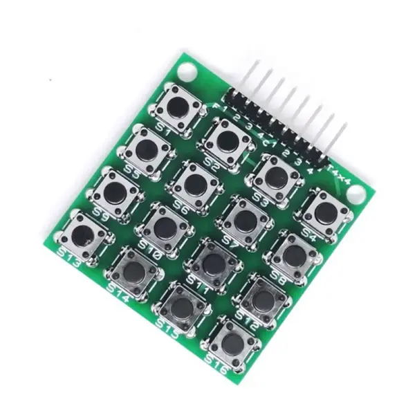 Teclado 4x4 Pulsadores Matriz 16 Teclas Tactil Arduino - Imagen 2