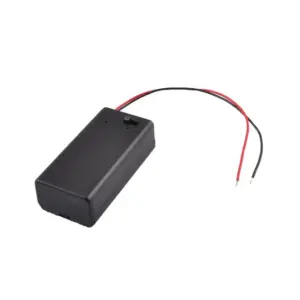 Portapilas Con Interruptor Y Tapa Para Pila 9v