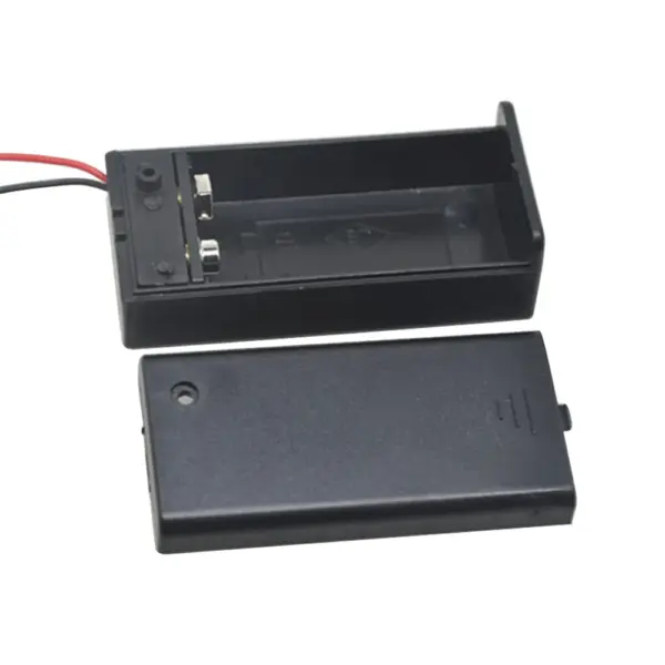 Portapilas Con Interruptor Y Tapa Para Pila 9v - Imagen 2