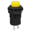 2x Interruptor Amarillo Redondo 12 Mm Empotrable 2 Posiciones