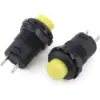 2x Interruptor Amarillo Redondo 12 Mm Empotrable 2 Posiciones - Imagen 2