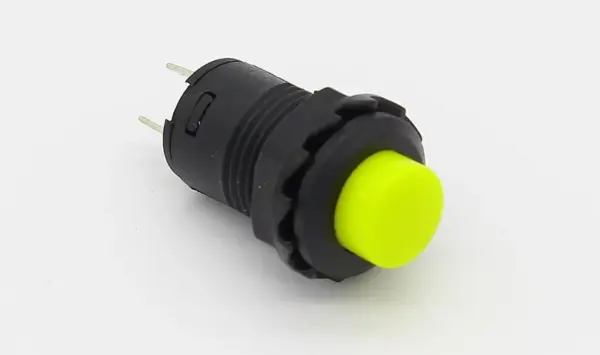 2x Interruptor Amarillo Redondo 12 Mm Empotrable 2 Posiciones - Imagen 4