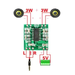 Pam8403 2x3w Mini Amplificador Dual Channel Audio Stereo