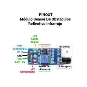 Modulo Sensor De Infrarrojos Detector Obstaculos Ir