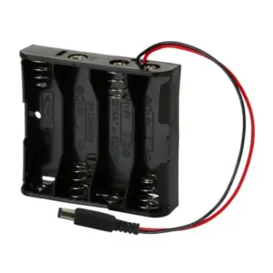 Portapilas  4xAA  4 Pilas LR06 AA conector DC Arduino