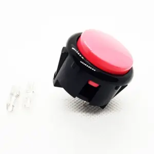 Pulsador Arcade 30mm Rosa Faston Jamma Push Button Bartop Raspberry