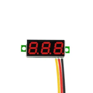 Mini Voltimetro 2,5 -32v Dc 2 Hilos Display Digital Rojo