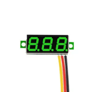 Mini Voltimetro 2,5v – 30v Dc 2 Hilos Display Digital Verde 0,36 Diy