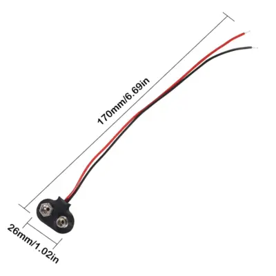 Conector Para Pila De 9v 6f22 Con Cable - Imagen 5