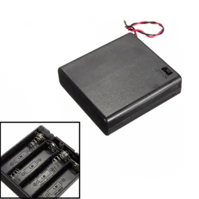 Portapilas Battery Holder 4xaa Porta 4 Pilas Con Interruptor