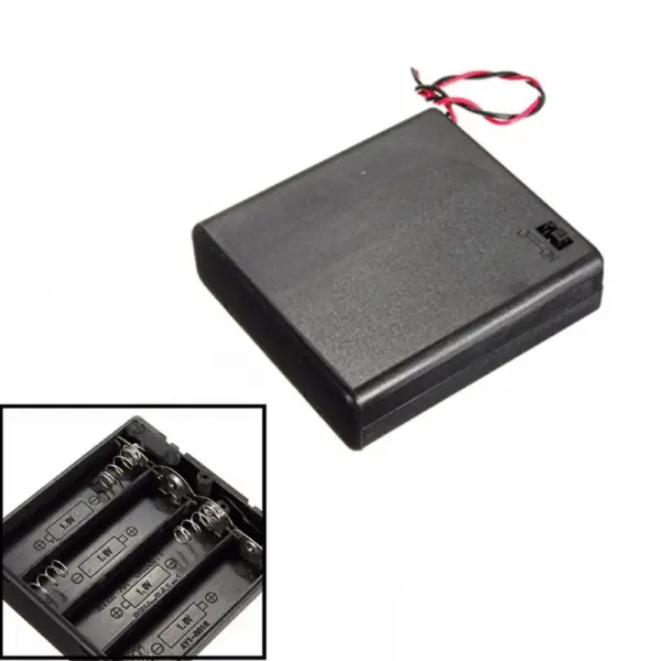 Portapilas Battery Holder 4xaa Porta 4 Pilas Con Interruptor