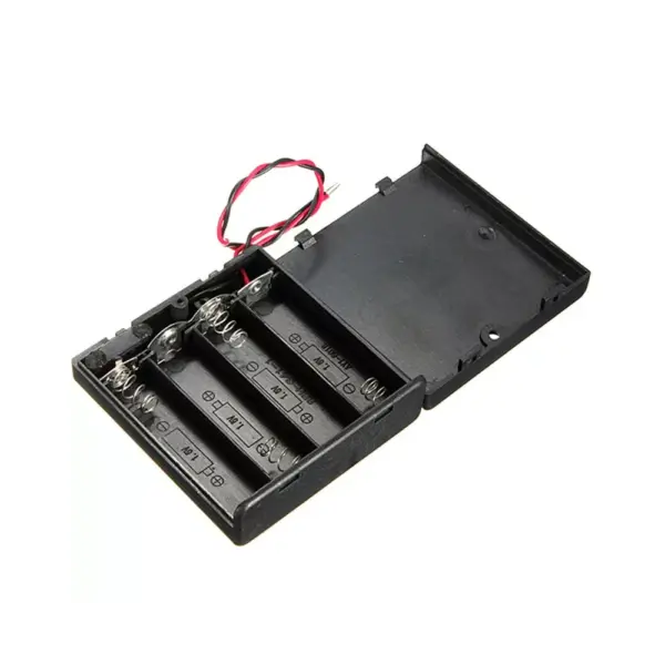 Portapilas Battery Holder 4xaa Porta 4 Pilas Con Interruptor - Imagen 2