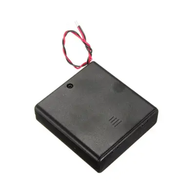 Portapilas Battery Holder 4xaa Porta 4 Pilas Con Interruptor - Imagen 3