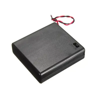 Portapilas Battery Holder 4xaa Porta 4 Pilas Con Interruptor - Imagen 4