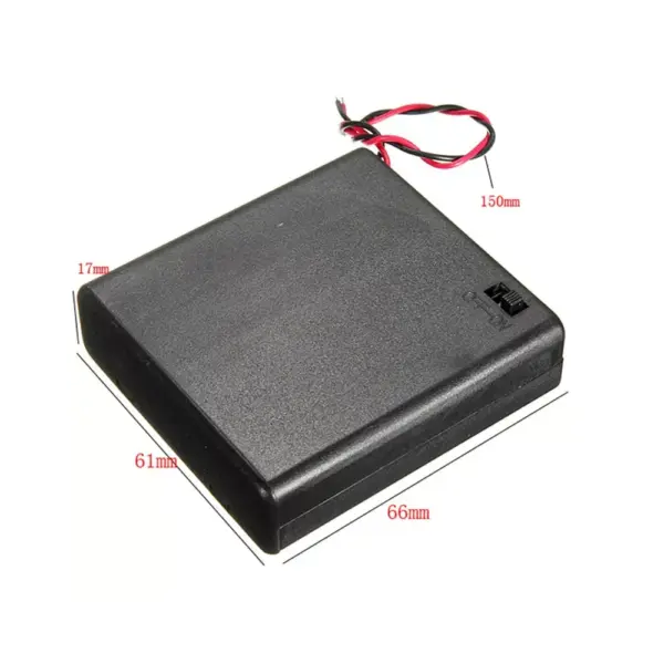 Portapilas Battery Holder 4xaa Porta 4 Pilas Con Interruptor - Imagen 5