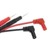 2 Cables Sondas Para Polimetro Multimetro 80cm Puntas Pinza Conector - Imagen 2