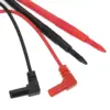 2 Cables Sondas Para Polimetro Multimetro 80cm Puntas Pinza Conector - Imagen 4