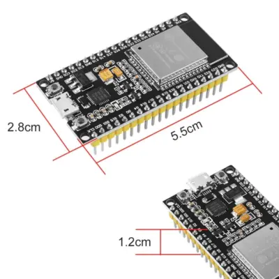 Placa de desarrollo Nodemcu ESP32 WiFi + Bluetooth ESP WROOM 32 38 Pines - Imagen 4