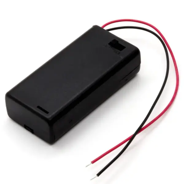 PORTAPILAS 2 PILAS AA LR06 CON INTERRUPTOR Y TAPA