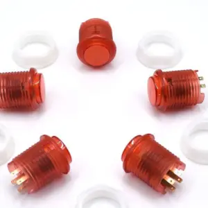 Pulsador Arcade 24mm con led