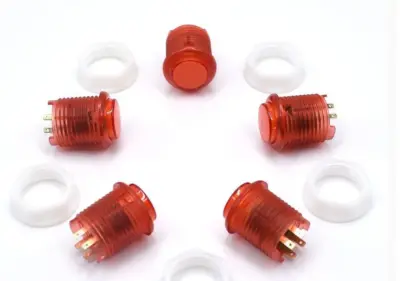 Pulsador Arcade 24mm con led