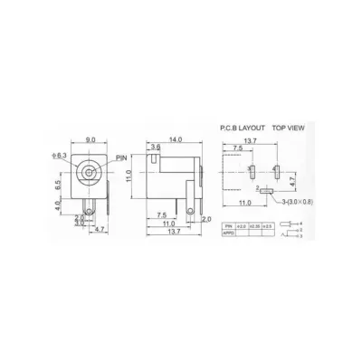 6x Conector Dc Jack Hembra 5.5 X 2.1 - Imagen 2