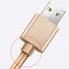 CABLE USB-C ALUMINIO TRENZADO MÓVIL TABLET TIPO C 1m ORO NYLON - Imagen 3