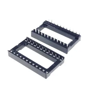 10x Zocalo Integrado 24 Pins Dip 24 Socket Doble Contacto 0,6 "