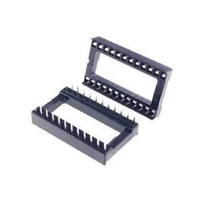 10x Zocalo Integrado 24 Pins Dip 24 Socket Doble Contacto 0,6 " - Imagen 2