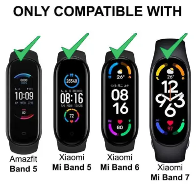 Correa Repuesto Pulsera Goma Brazalete Compatible Mi Band 7 6 5 Amazfit 5 Rosa - Imagen 5