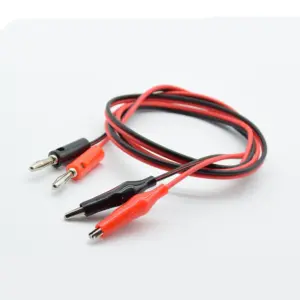 Cable Multimetro Polimetro Multimeter Jack Pinza Cocodrilo Clavija Banana