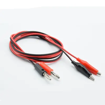Cable Multimetro Polimetro Multimeter Jack Pinza Cocodrilo Clavija Banana - Imagen 2