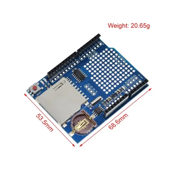 Modulo Data Logger Logging Shield Data Recorder Arduino Uno Mega Sd Card - Imagen 2