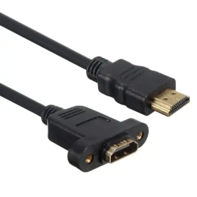 Cable Alargador Hdmi 30cm Macho Hembra Montaje Panel Extensor