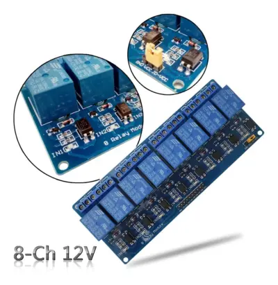 Modulo Relay Rele 12v 10a De 8 Canales