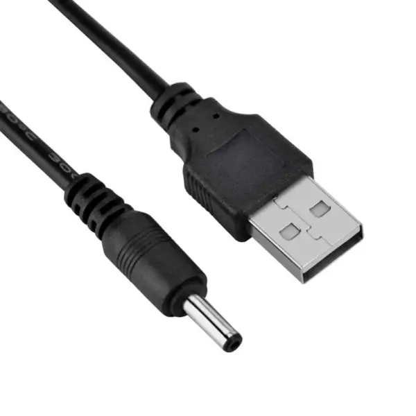 Cable Usb Cargador Tablet Android Negro Mp3 3.5mm 5v 2a Alimentación Dc