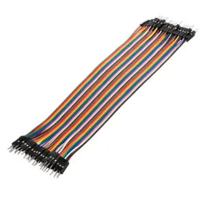 40 Cables Macho Macho 20cm Jumpers Dupont 2,54 Arduino